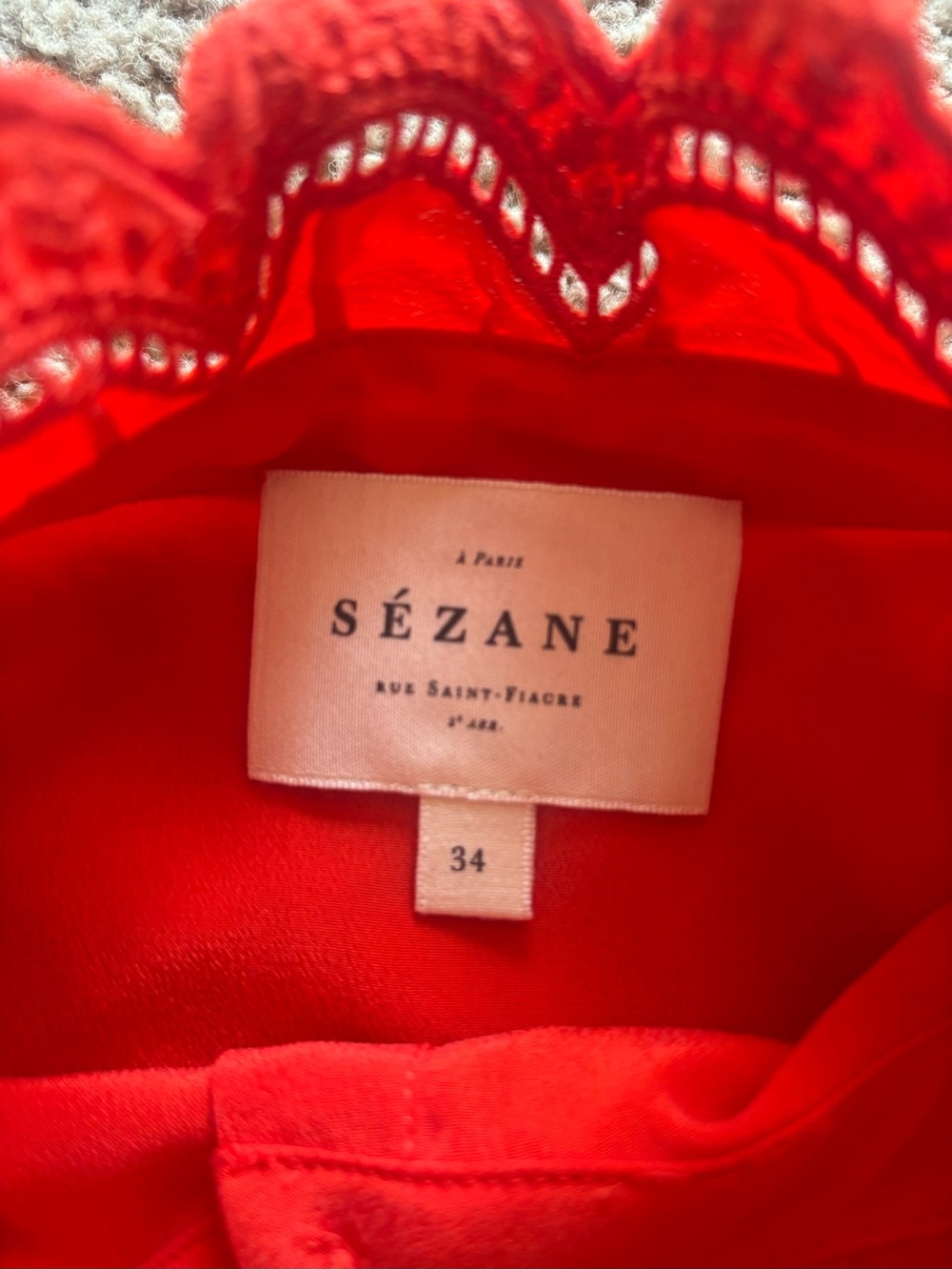 Sézane Chlo shirt - orange